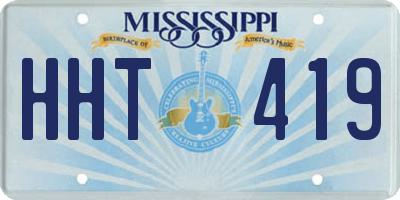 MS license plate HHT419