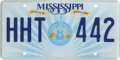 MS license plate HHT442