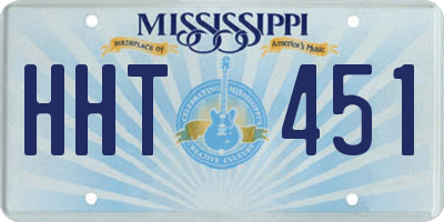 MS license plate HHT451