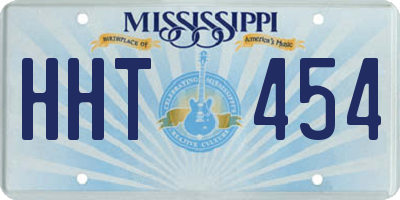 MS license plate HHT454