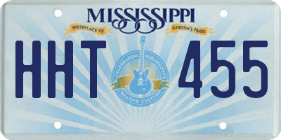 MS license plate HHT455
