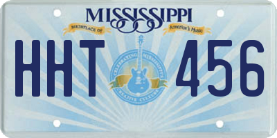 MS license plate HHT456