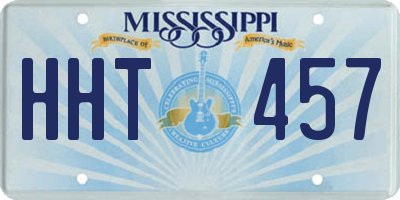MS license plate HHT457