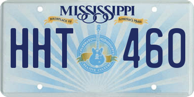MS license plate HHT460