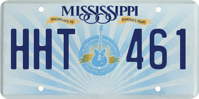 MS license plate HHT461
