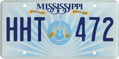 MS license plate HHT472