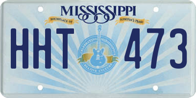 MS license plate HHT473