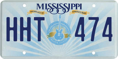 MS license plate HHT474