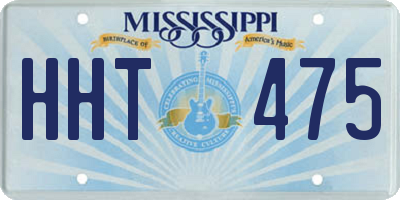 MS license plate HHT475
