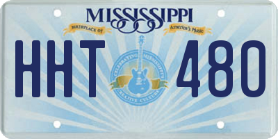 MS license plate HHT480