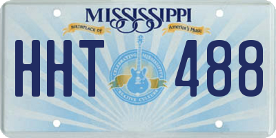 MS license plate HHT488