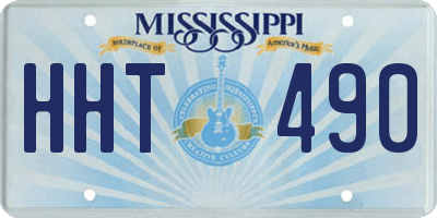 MS license plate HHT490