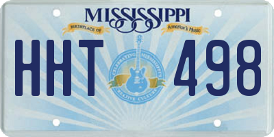 MS license plate HHT498