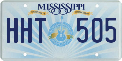 MS license plate HHT505
