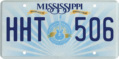 MS license plate HHT506
