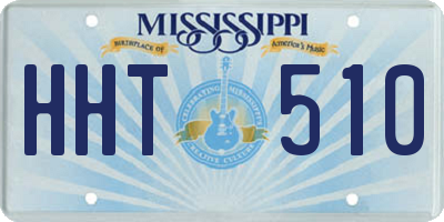 MS license plate HHT510