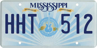 MS license plate HHT512