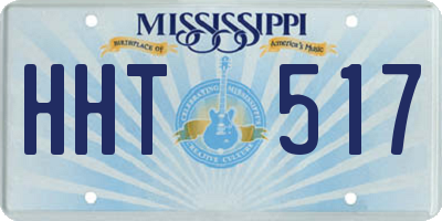 MS license plate HHT517