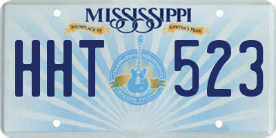 MS license plate HHT523