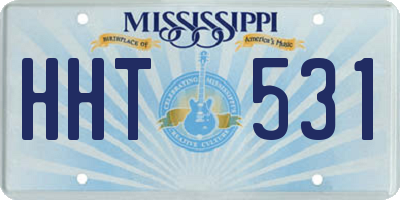 MS license plate HHT531