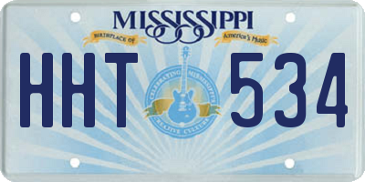 MS license plate HHT534