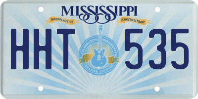 MS license plate HHT535