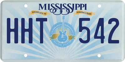 MS license plate HHT542
