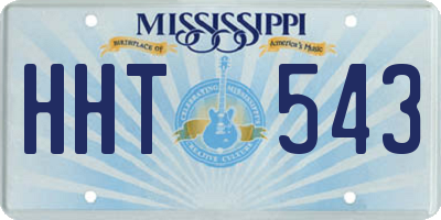MS license plate HHT543