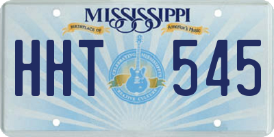 MS license plate HHT545