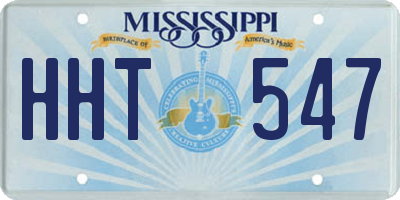 MS license plate HHT547