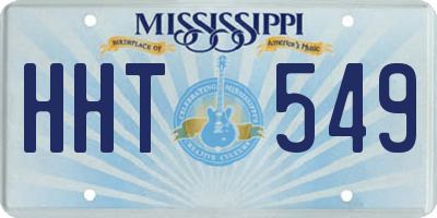 MS license plate HHT549
