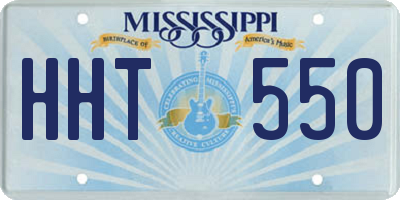 MS license plate HHT550