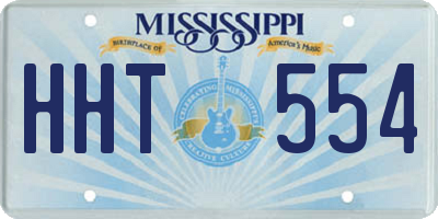 MS license plate HHT554