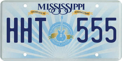 MS license plate HHT555