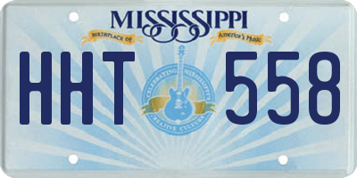MS license plate HHT558