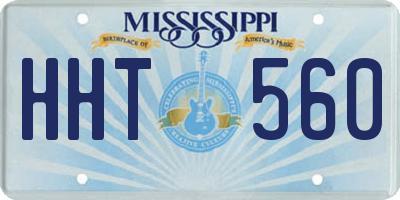 MS license plate HHT560