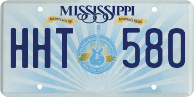 MS license plate HHT580