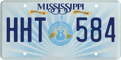 MS license plate HHT584