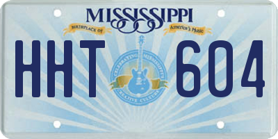 MS license plate HHT604