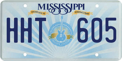MS license plate HHT605