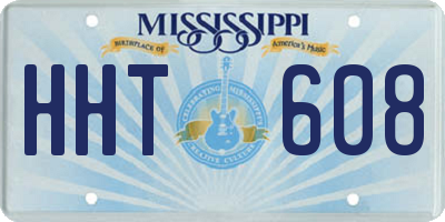 MS license plate HHT608