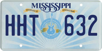 MS license plate HHT632