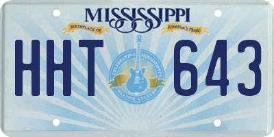 MS license plate HHT643
