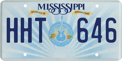 MS license plate HHT646