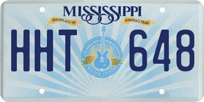MS license plate HHT648