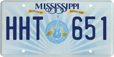 MS license plate HHT651