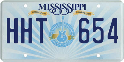 MS license plate HHT654