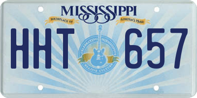 MS license plate HHT657