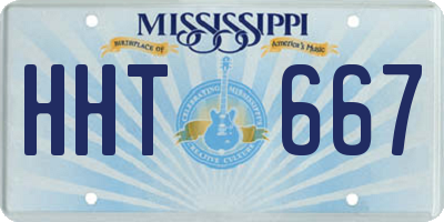 MS license plate HHT667