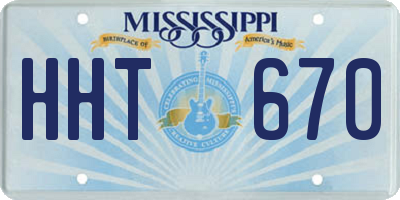 MS license plate HHT670